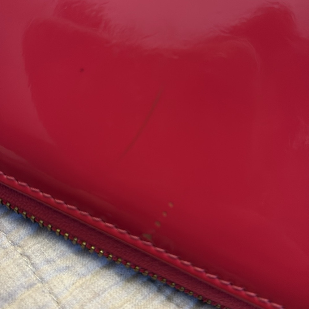 Tory Burch Fuchsia magenta Patent Leather Zip continental Wallet as Is - Picture 16 of 16